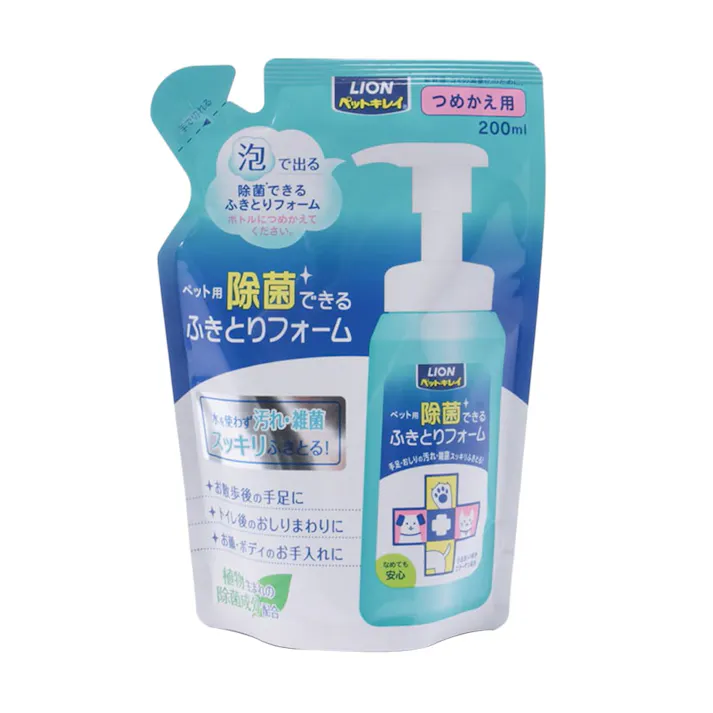 LION ペットキレイ 除菌できる ふきとりフォーム つめかえ用 200ml