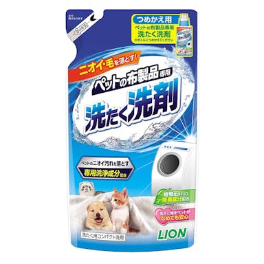 LION ペットの布製品専用 洗たく洗剤 320g つめかえ用