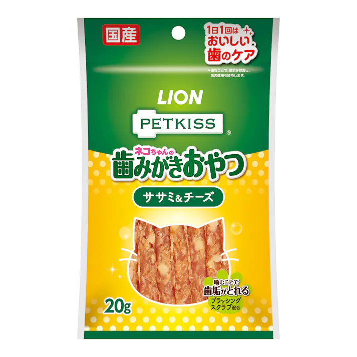 PETKISS FOR CAT オーラルケア ササミ&チーズ 20g