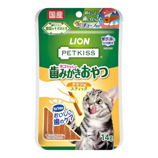 PETKISS ネコちゃんの歯みがきおやつ チキン味 スティック 7本