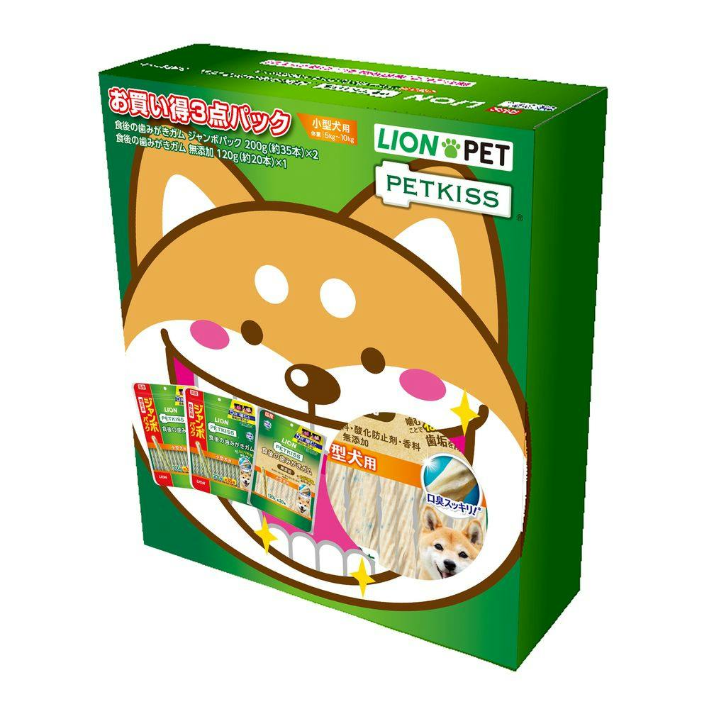 PETKISS 食後の歯みがきガム 3点パック | ペット用品（犬