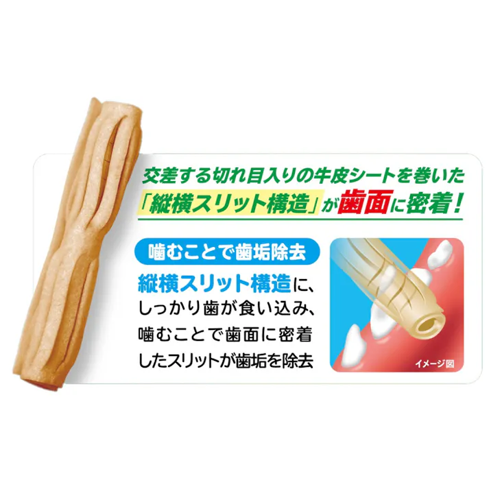 ライオンペット PETKISS Toy発想 デンタルトリーツ スリットブラシタイプ 小型犬用 チキン味 4本