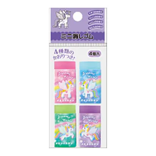 かおり付ミニ消しゴム 4個入