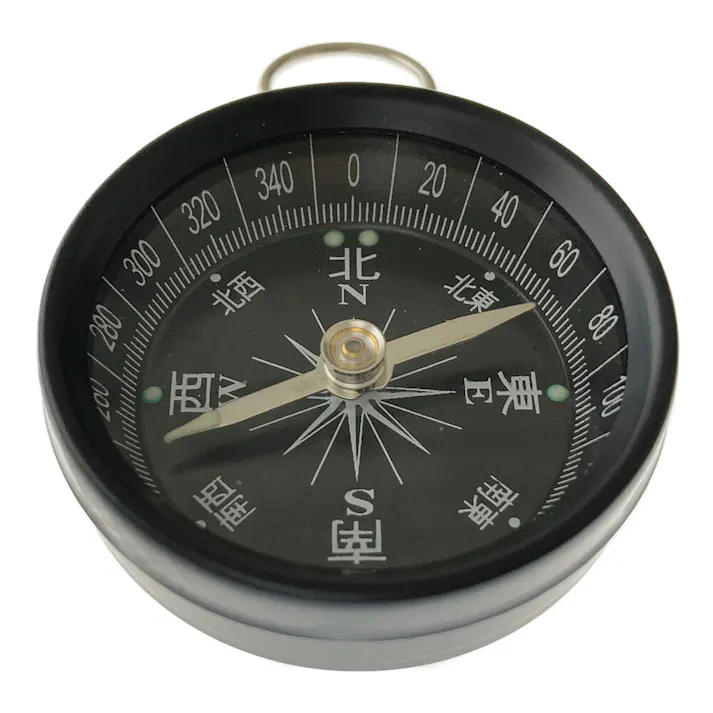 レモン 蓄光方針磁石 ひも付