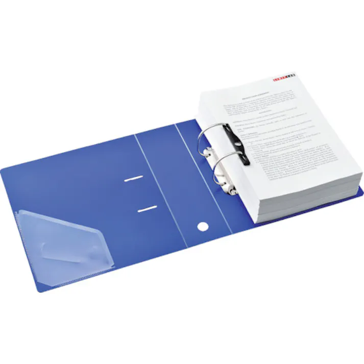 【CAINZ-DASH】LIHIT LAB. A4/S D型リングファイル(750枚) 青 G2290-8【別送品】