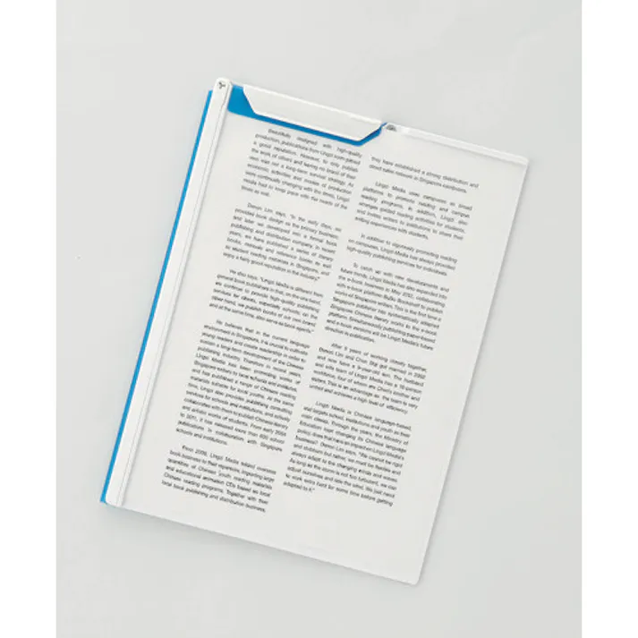 【CAINZ-DASH】LIHIT LAB. A4クリップファイル 青 F5067-8【別送品】