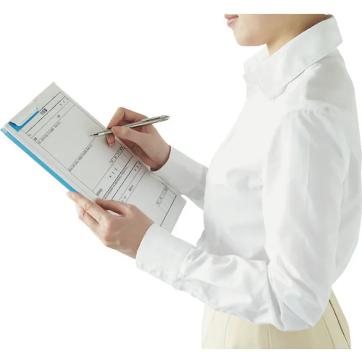 【CAINZ-DASH】LIHIT LAB. A4クリップファイル 青 F5067-8【別送品】