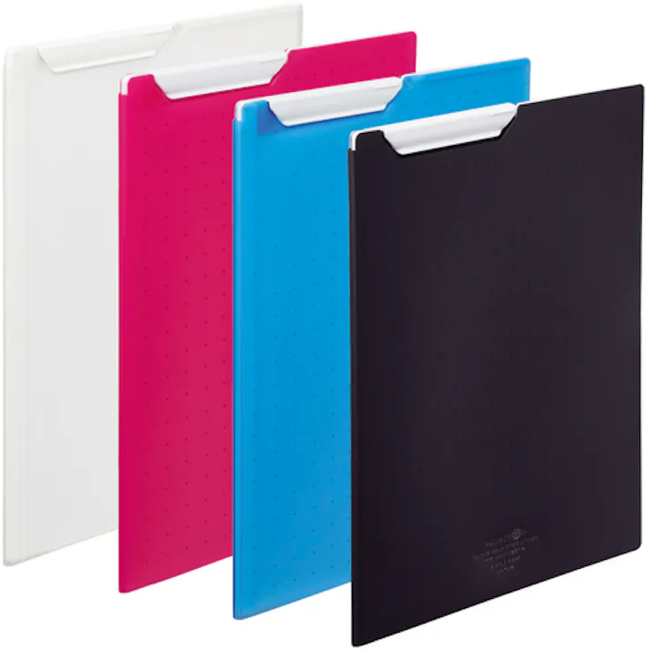 【CAINZ-DASH】LIHIT LAB. A4クリップファイル 黒 F5067-24【別送品】