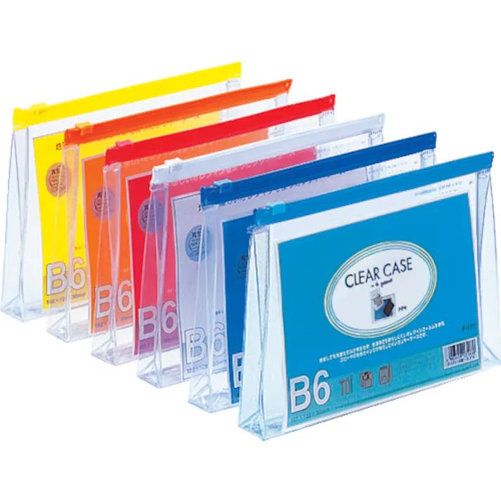【CAINZ-DASH】LIHIT LAB. B6クリヤーケース(マチ付) 藍 F171-AI【別送品】