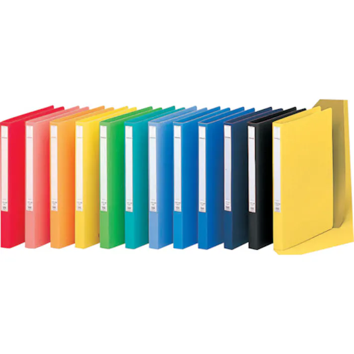 【CAINZ-DASH】LIHIT LAB. A4パンチレスファイル<HEAVY DUTY> 黄 F367-4【別送品】