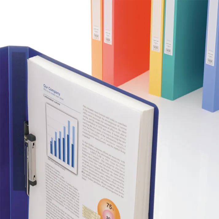 【CAINZ-DASH】LIHIT LAB. A4パンチレスファイル<HEAVY DUTY> 黒 F367-11【別送品】