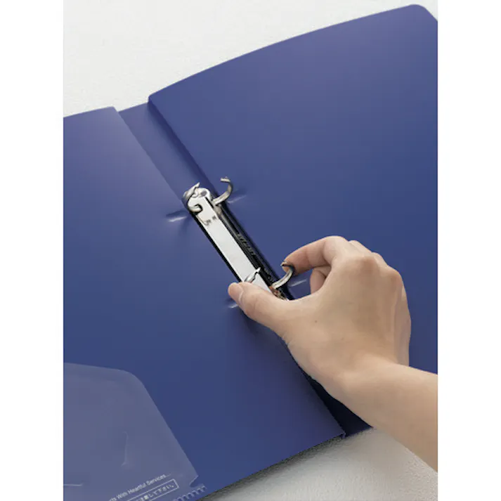 【CAINZ-DASH】LIHIT LAB. A4/Sリングファイル 黒 収納数150枚 F867U-24【別送品】