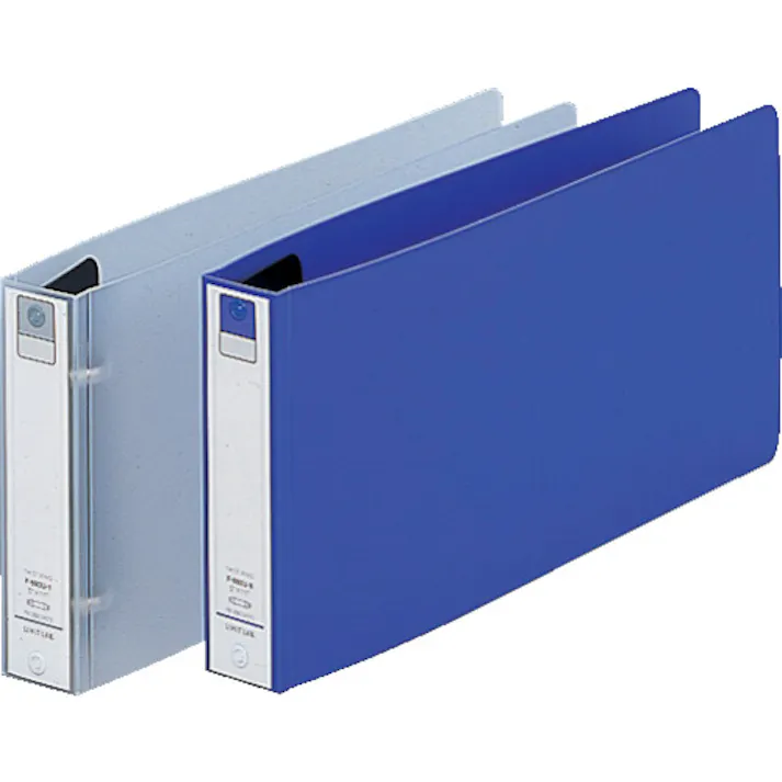 【CAINZ-DASH】LIHIT LAB. リング式ファイル 5×11 Eリングファイル(ヨコ型) 青 F880U-8【別送品】