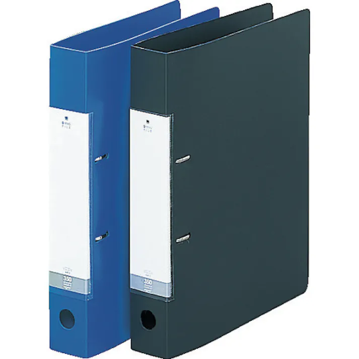 【CAINZ-DASH】LIHIT LAB. A4/S D型リングファイル(350枚) 黒 G2230-24【別送品】