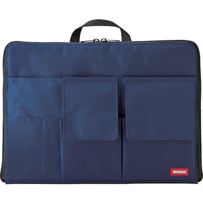 【CAINZ-DASH】LIHIT LAB. インナーバッグ A4バッグインバッグ(ワイドタイプ) ネイビー A7559-11【別送品】