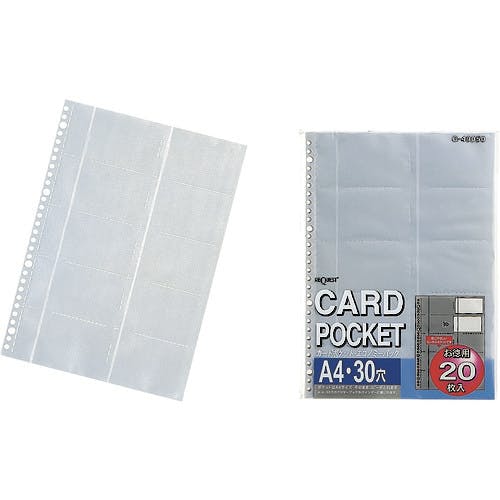 LIHIT LAB. カードポケット(20枚入) G49050 名刺用ファイル LIHIT LAB. カードポケット(20枚入) G49050 名刺用ファイル