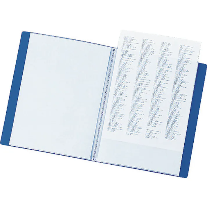 【CAINZ-DASH】LIHIT LAB. A4/S クリヤーブック(10枚) 青 G3200-8【別送品】