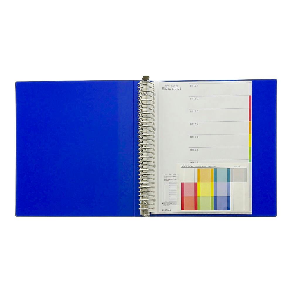 リヒト A4S クリヤーブック交換式 35P 青3803 | 文房具・事務用品 通販
