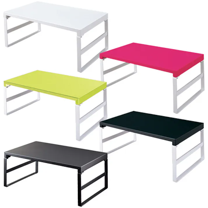 【CAINZ-DASH】LIHIT LAB. デスクボード 机上台(幅390mm・ハイタイプ) 白 A7331-0【別送品】