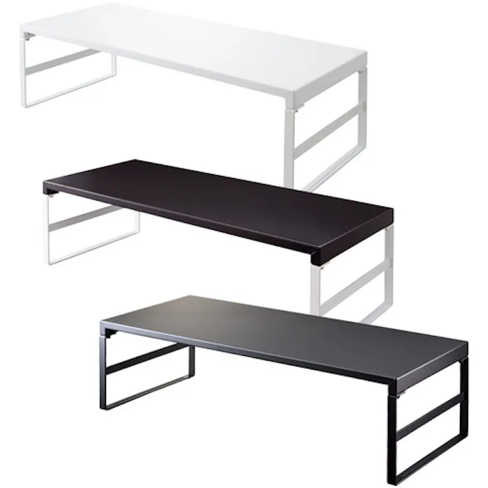 【CAINZ-DASH】LIHIT LAB. デスクボード 机上台(幅590mm・ハイタイプ) 白 A7333-0【別送品】