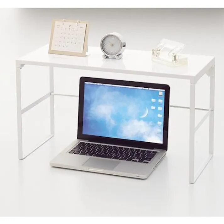 【CAINZ-DASH】LIHIT LAB. デスクボード 机上台(幅590mm・トールタイプ) 黒 A7336-24【別送品】