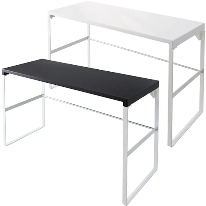 【CAINZ-DASH】LIHIT LAB. デスクボード 机上台(幅590mm・トールタイプ) 黒 A7336-24【別送品】