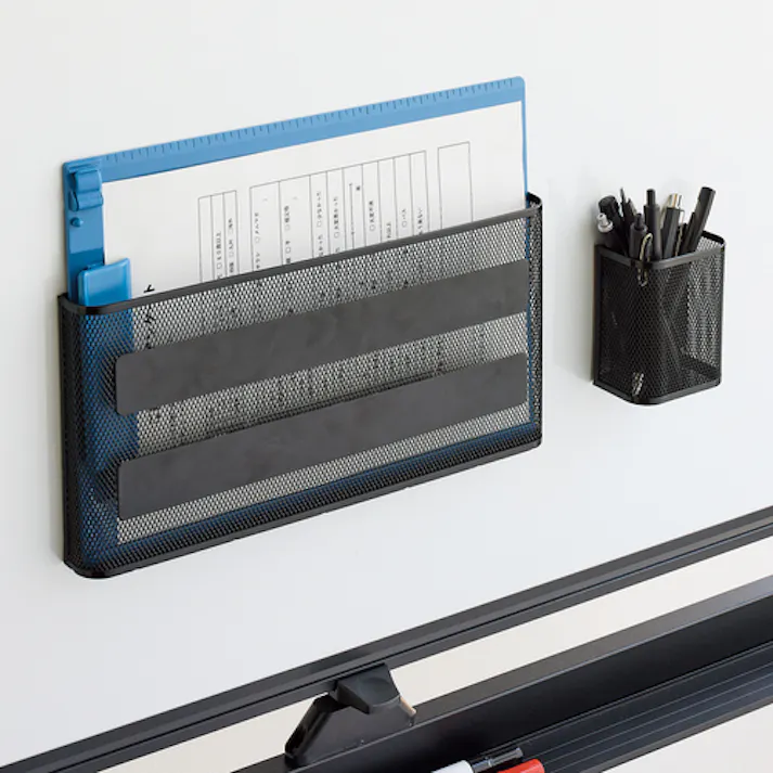 【CAINZ-DASH】LIHIT LAB. マグネットポケット A4横 白 A7392-0【別送品】