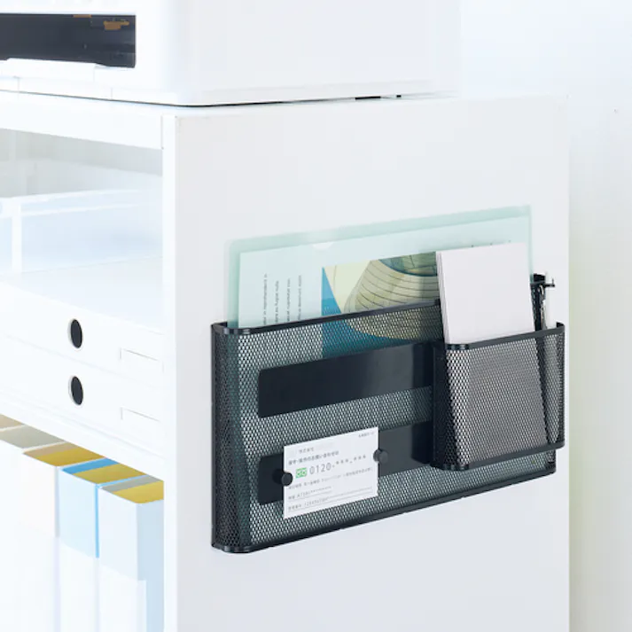 【CAINZ-DASH】LIHIT LAB. マグネットポケット A4横 白 A7392-0【別送品】