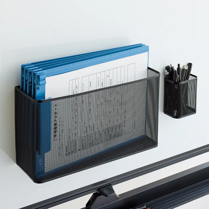 【CAINZ-DASH】LIHIT LAB. マグネットポケット A4横ワイド 白 A7395-0【別送品】