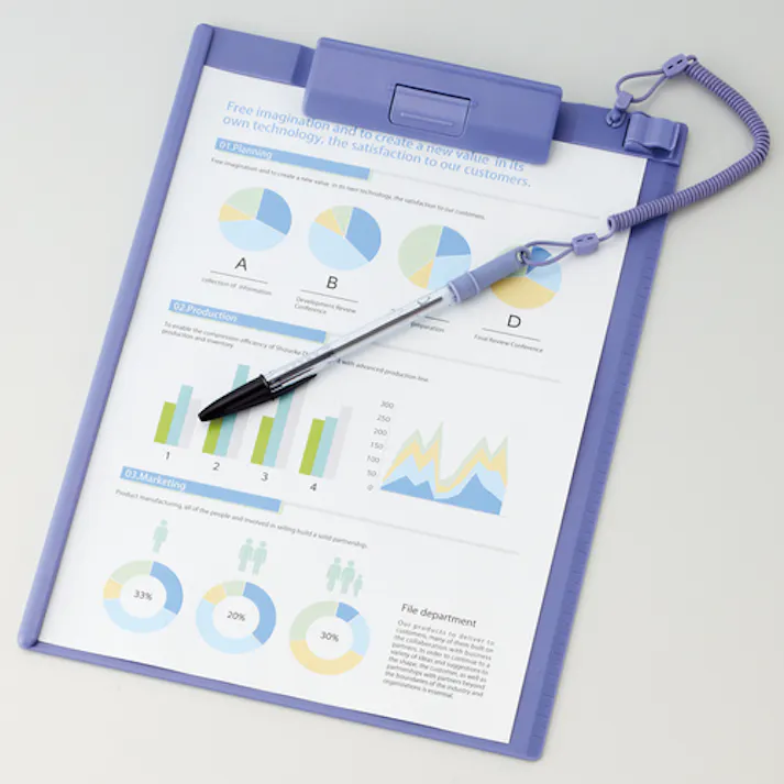 【CAINZ-DASH】LIHIT LAB. クリップボード 青 A4/E A977U-8【別送品】