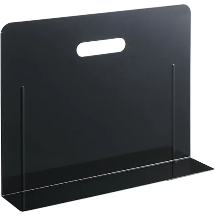 【CAINZ-DASH】LIHIT LAB. ブックエンド・スーパーワイドタイプ(マグネット付)黒 A7353-24【別送品】