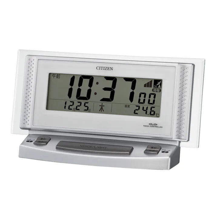 シチズン 電波目覚まし時計 パルデジットボイスII 8RZ102-019
