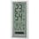 【CAINZ-DASH】リズム 温湿度計（掛置兼用）　高精度　ソーラー補助電源　シルバー　２４０×１１８×２８ｍｍ 8RD204-A19【別送品】