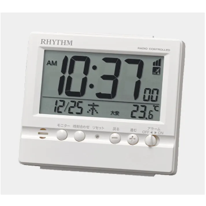 電波目覚まし フィットウェーブヴィスタ 8RZ201SR03 ホワイト