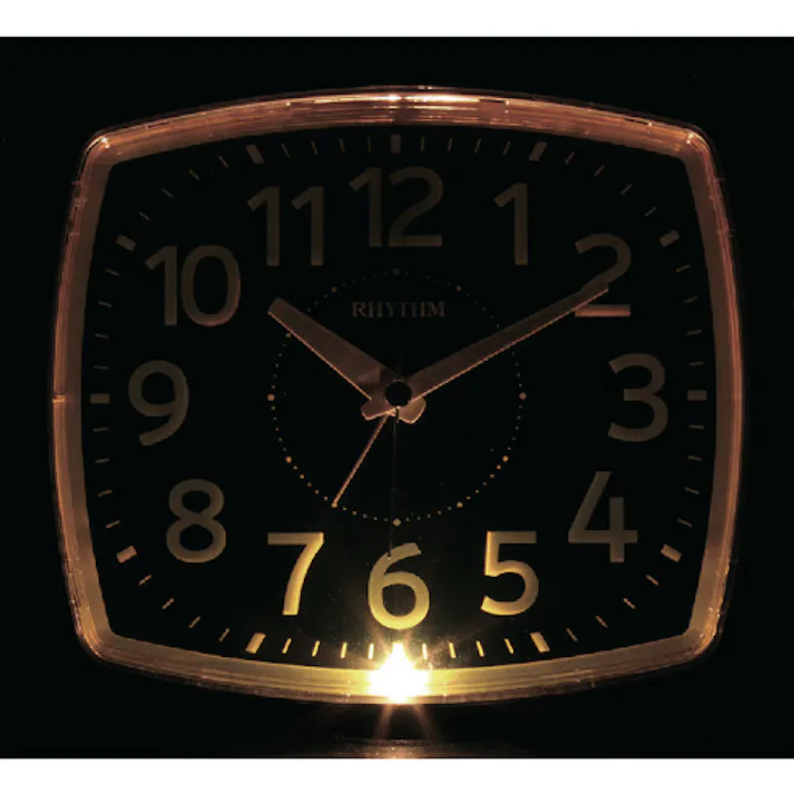 フェイス31 目覚まし時計 デジタル表示 掛置兼用 連続秒針 シルバー 8REA31SR19