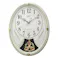 電波掛け時計 スモールワールドリリィN アイボリー 4MN554RH10