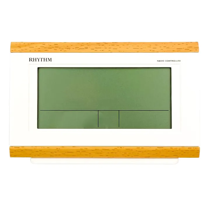 温度湿度計付電波時計 フィットウェーブD161 薄茶 8RZ161SR07