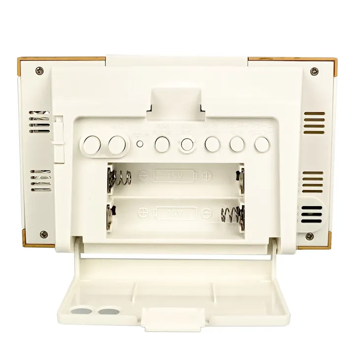 温度湿度計付電波時計 フィットウェーブD161 薄茶 8RZ161SR07