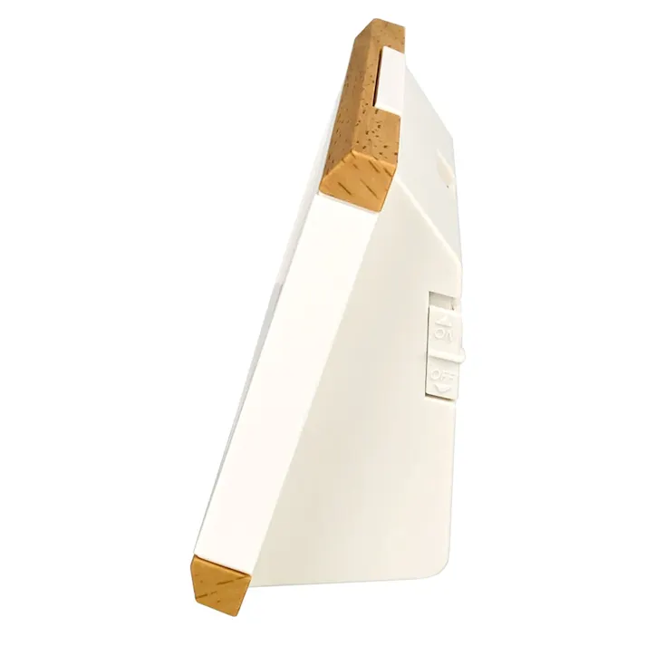 温度湿度計付電波時計 フィットウェーブD161 薄茶 8RZ161SR07