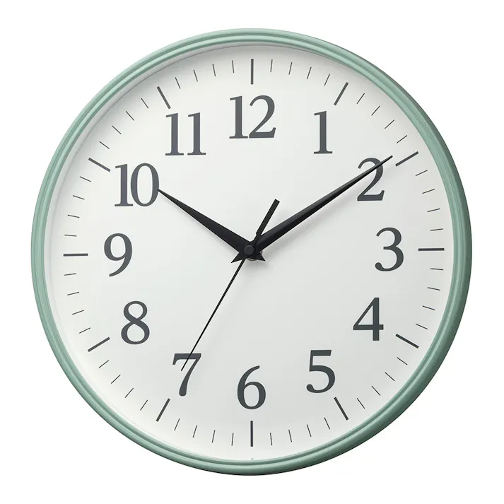 Wood Grain Wall Clock 青 8MGA42ND04