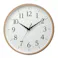 アナログ掛け時計 Wood Grain Wall Clock 茶 8MGA42ND06