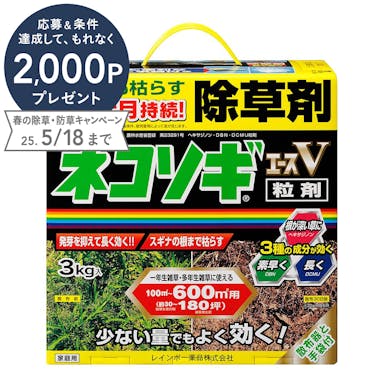 レインボー薬品 除草剤 ネコソギエースV 粒剤 3kg