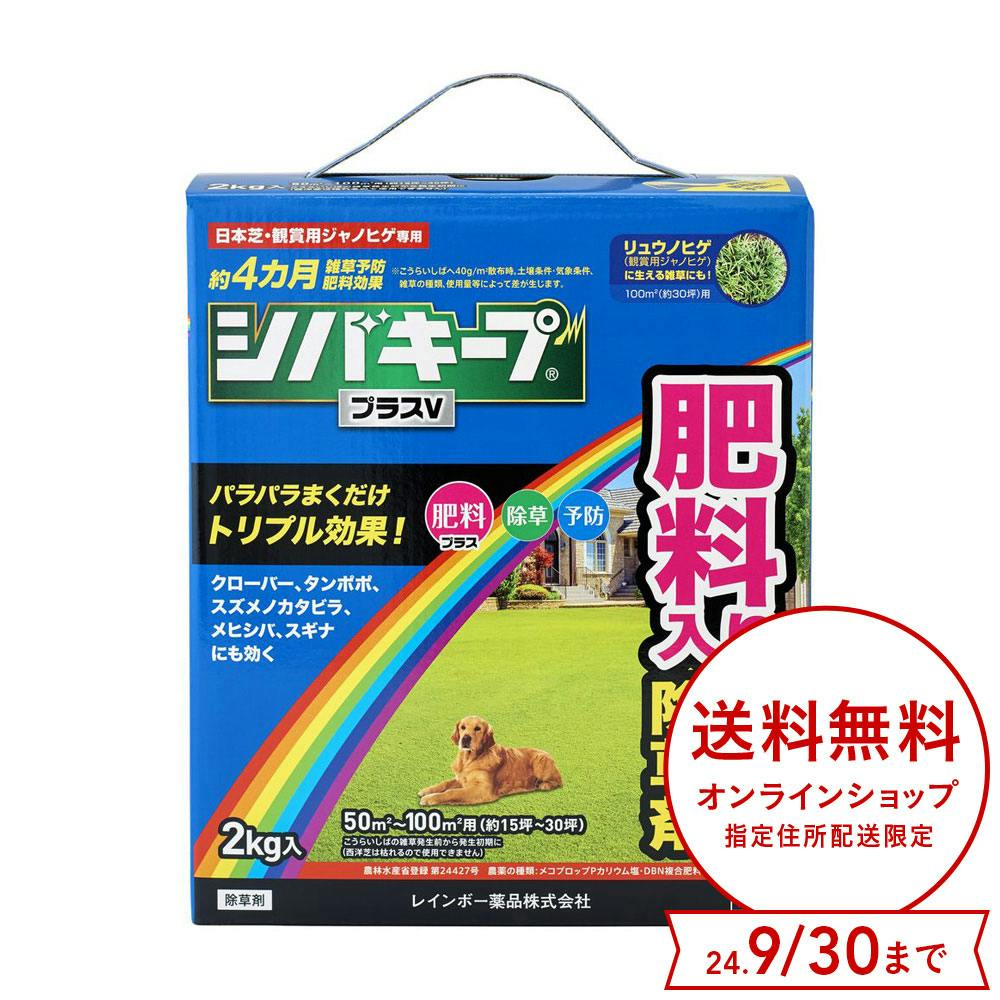 レインボー薬品 肥料入り芝生用除草剤 シバキーププラスVC 2kg | 園芸 