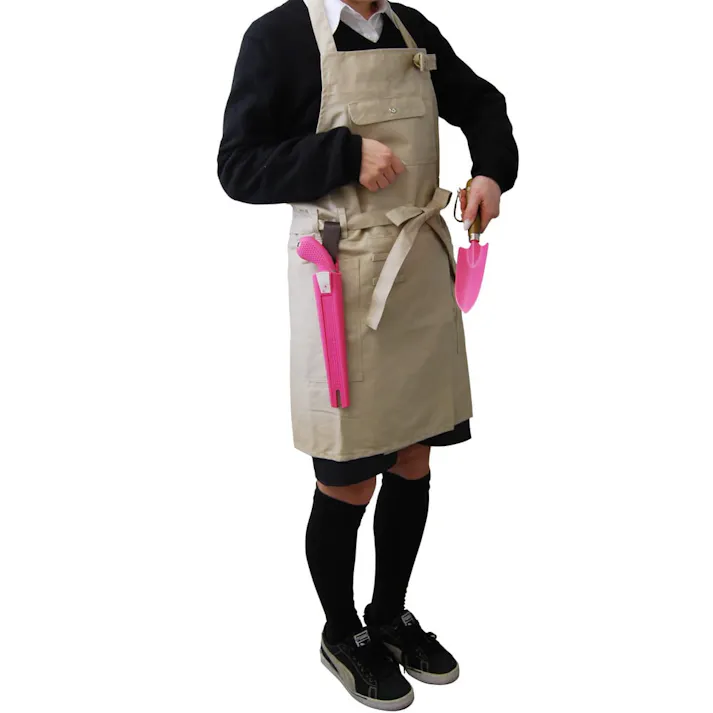 GardenApron ロング ベージュ 【別送品】