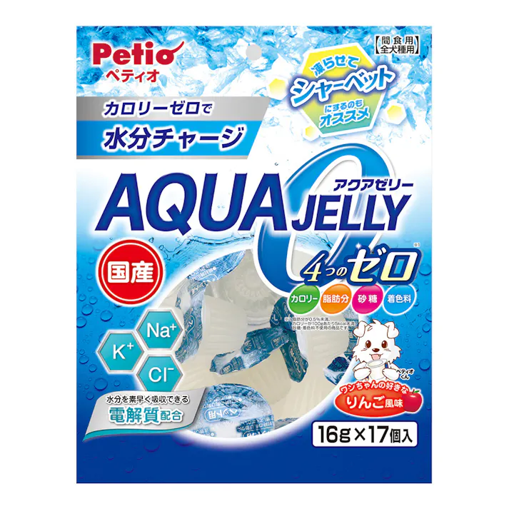 アクアゼリー 4つのゼロりんご風味 17個入