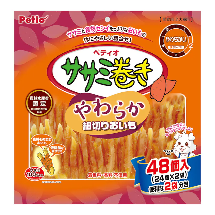 ササミ巻き やわらか細切りおいも 48個入