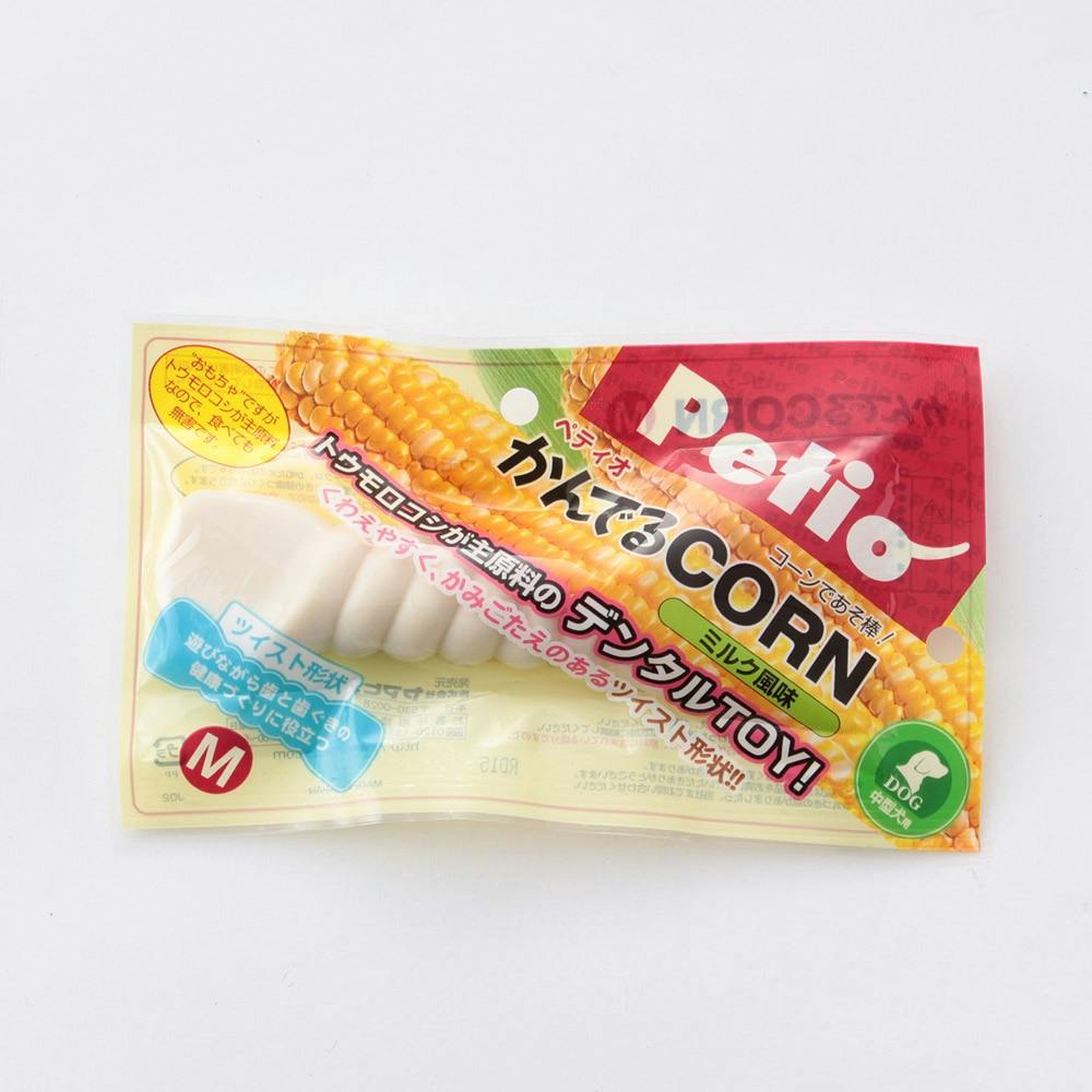かんでるCORNツイストミルク風味M デンタル玩具 かんでるCORNツイストミルク風味M デンタル玩具