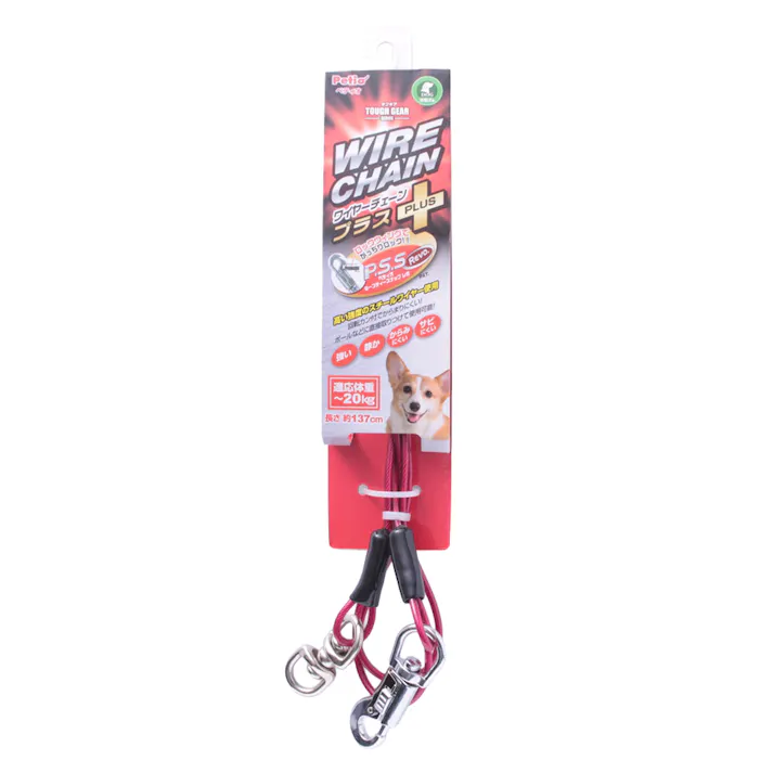 タフギヤワイヤーチェーン+3.5mmレッド