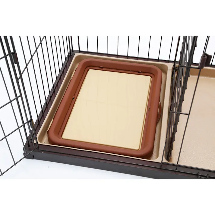 トイレのしつけが出来るドッグルームサークル ブラウン スモール