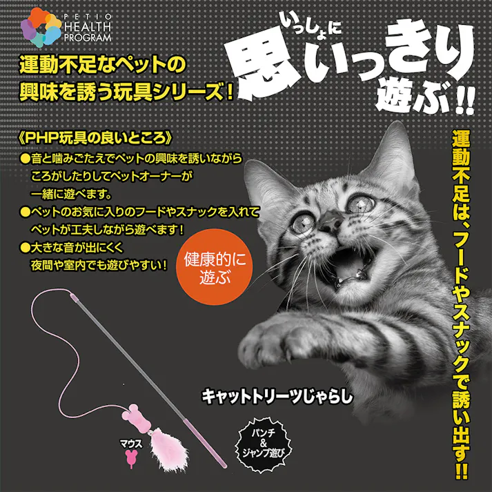 ヘルスプログラム キャットトリーツじゃらしマウス
